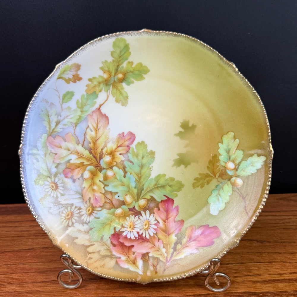 Bavarian Hand Painted 1927 Plate w/ Provenance Porcelain Beautiful gift Antique